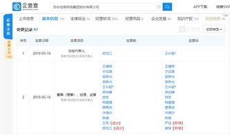 百合網創始人田范江卸任董事長，王長穎接任執掌信息服務業務